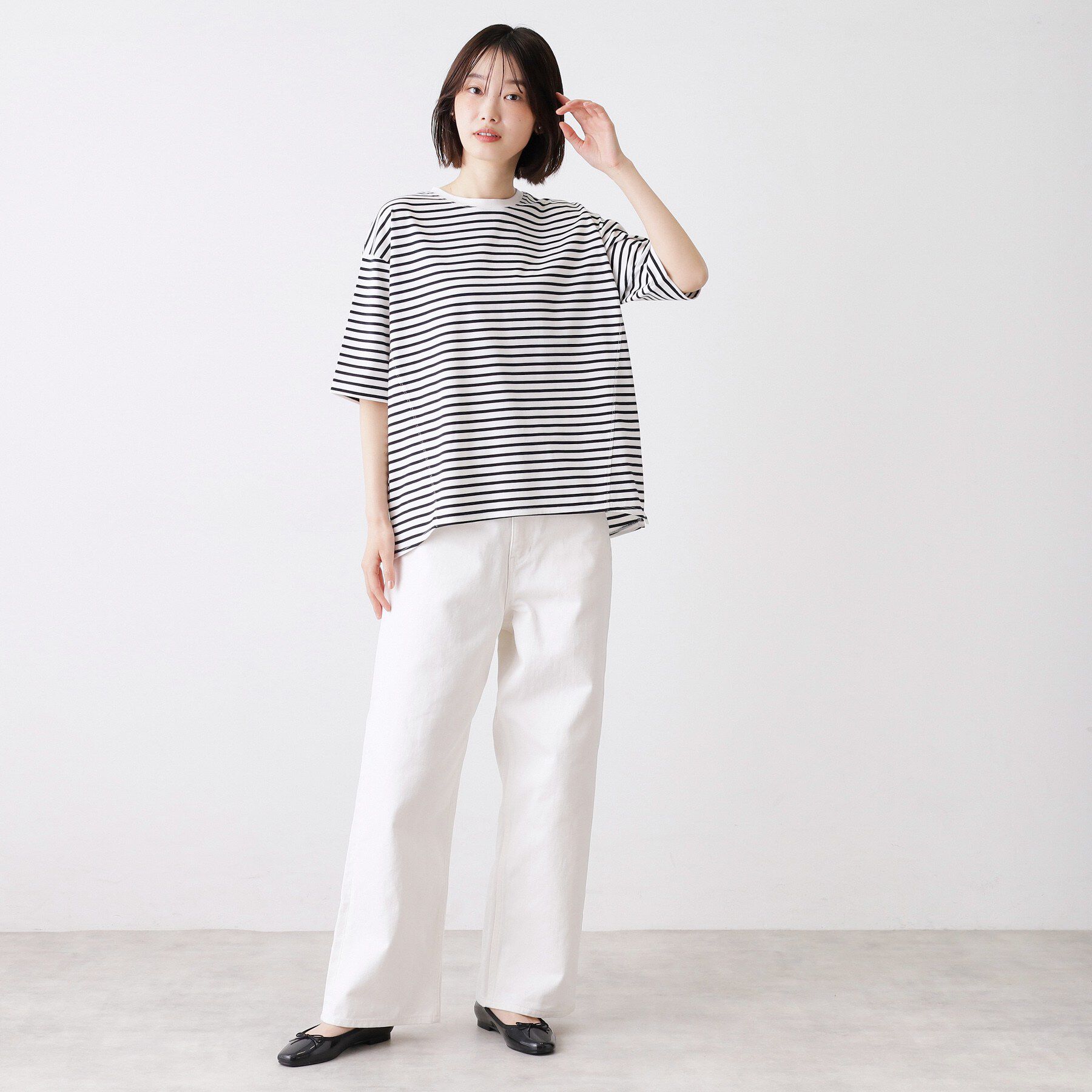 Dessin「【UVカット/接触冷感】プレーティングTシャツ」|Tシャツ・カットソー|