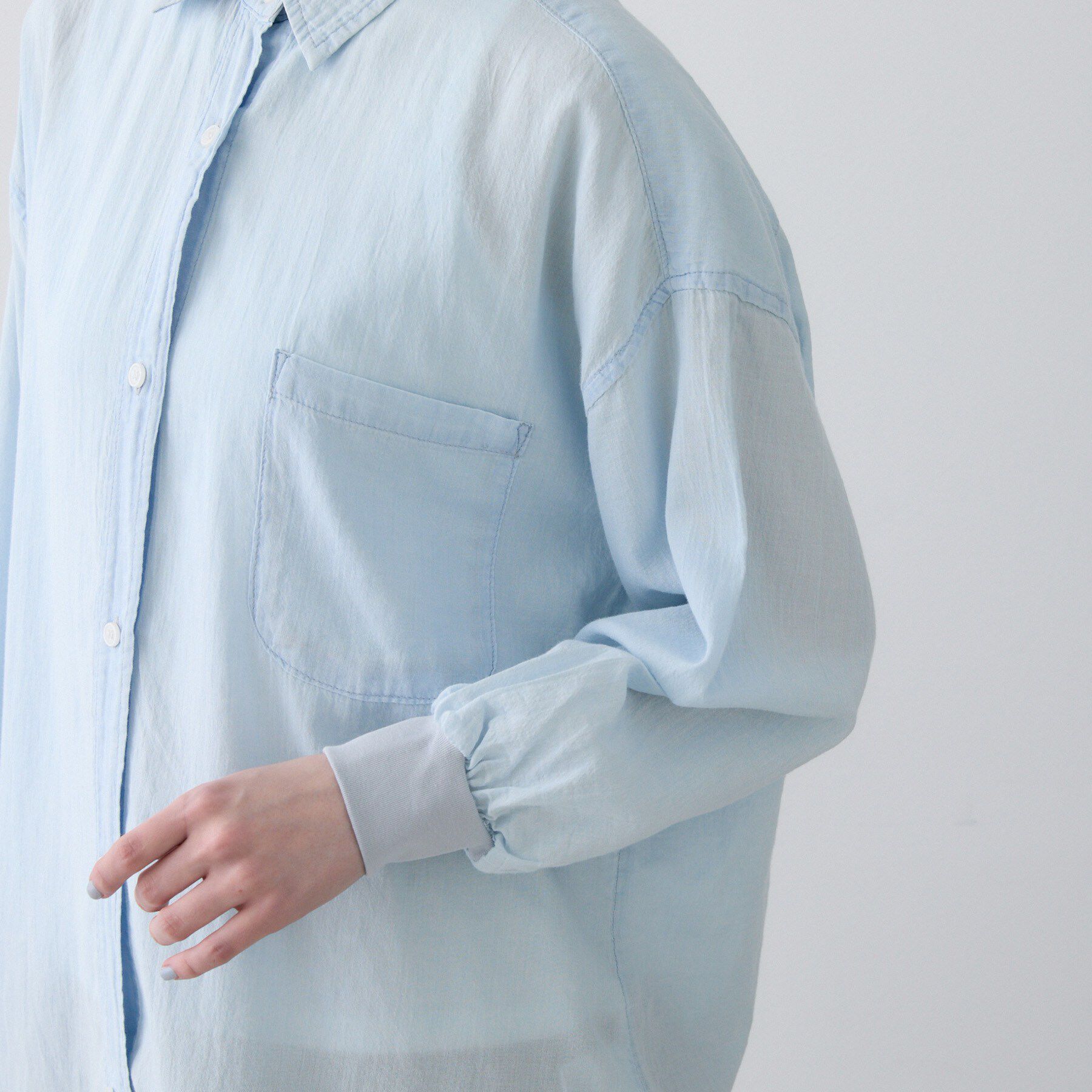 Dessin「【洗える】2オンスシアーデニムシャツ」|シャツ・ブラウス|