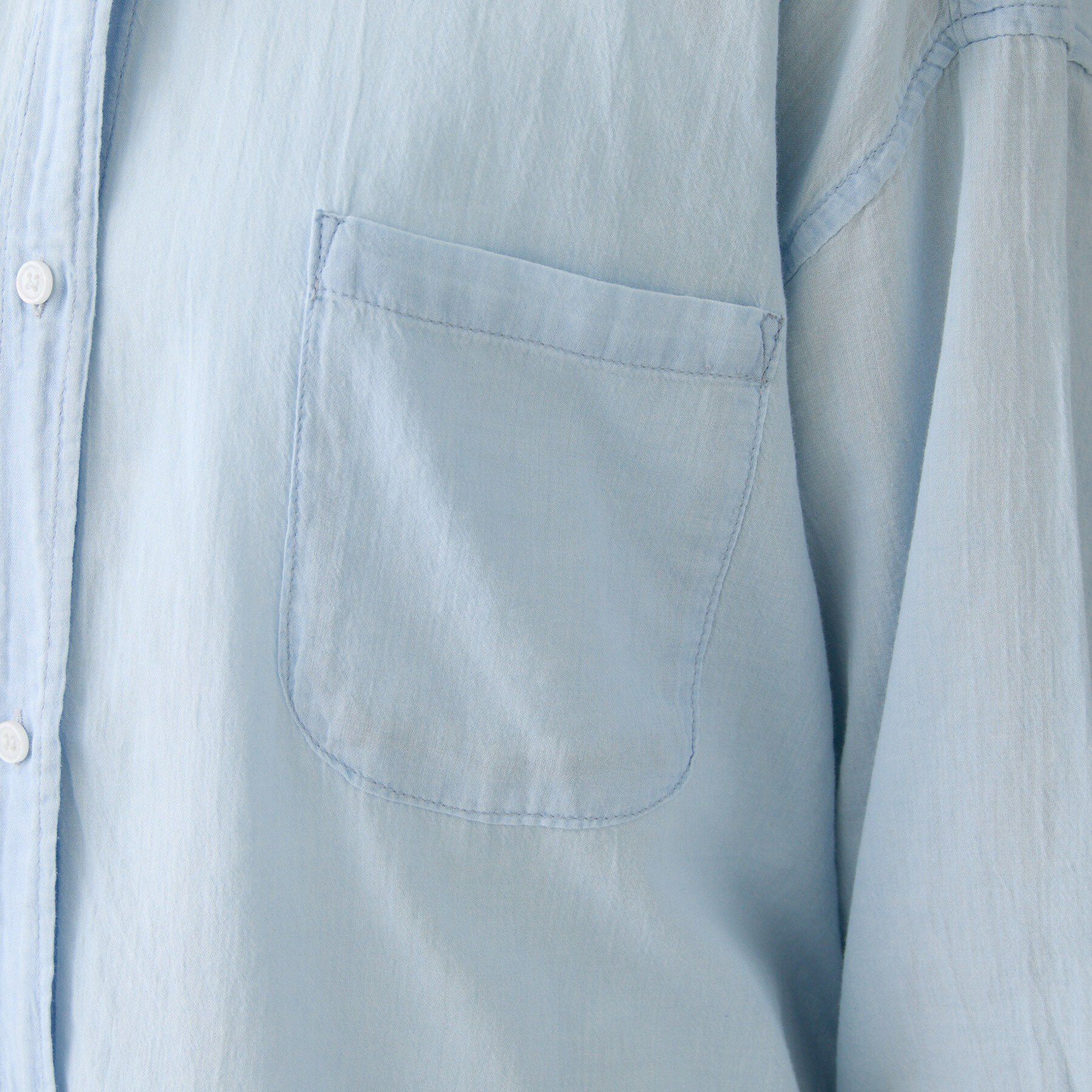 Dessin「【洗える】2オンスシアーデニムシャツ」|シャツ・ブラウス|