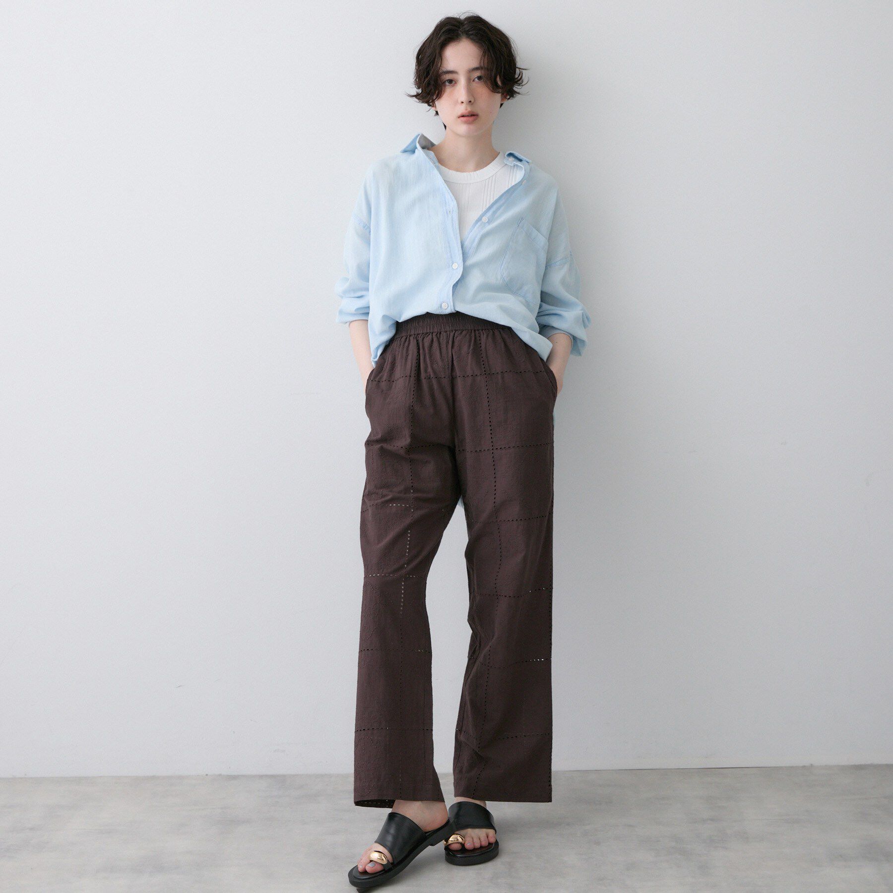 Dessin「【洗える】2オンスシアーデニムシャツ」|シャツ・ブラウス|