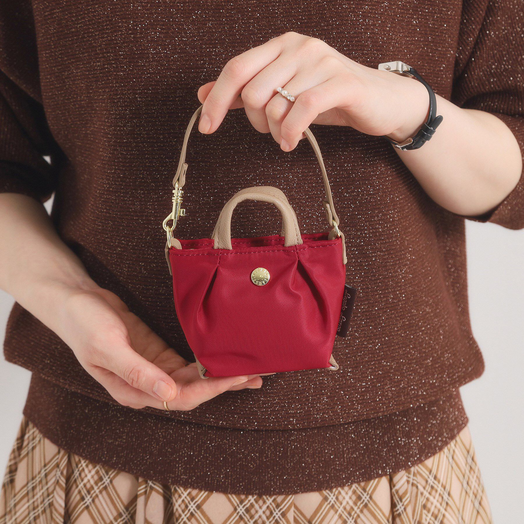 ITS&rsquo;DEMO「肩楽チャームバッグ」|その他|レッド(063)