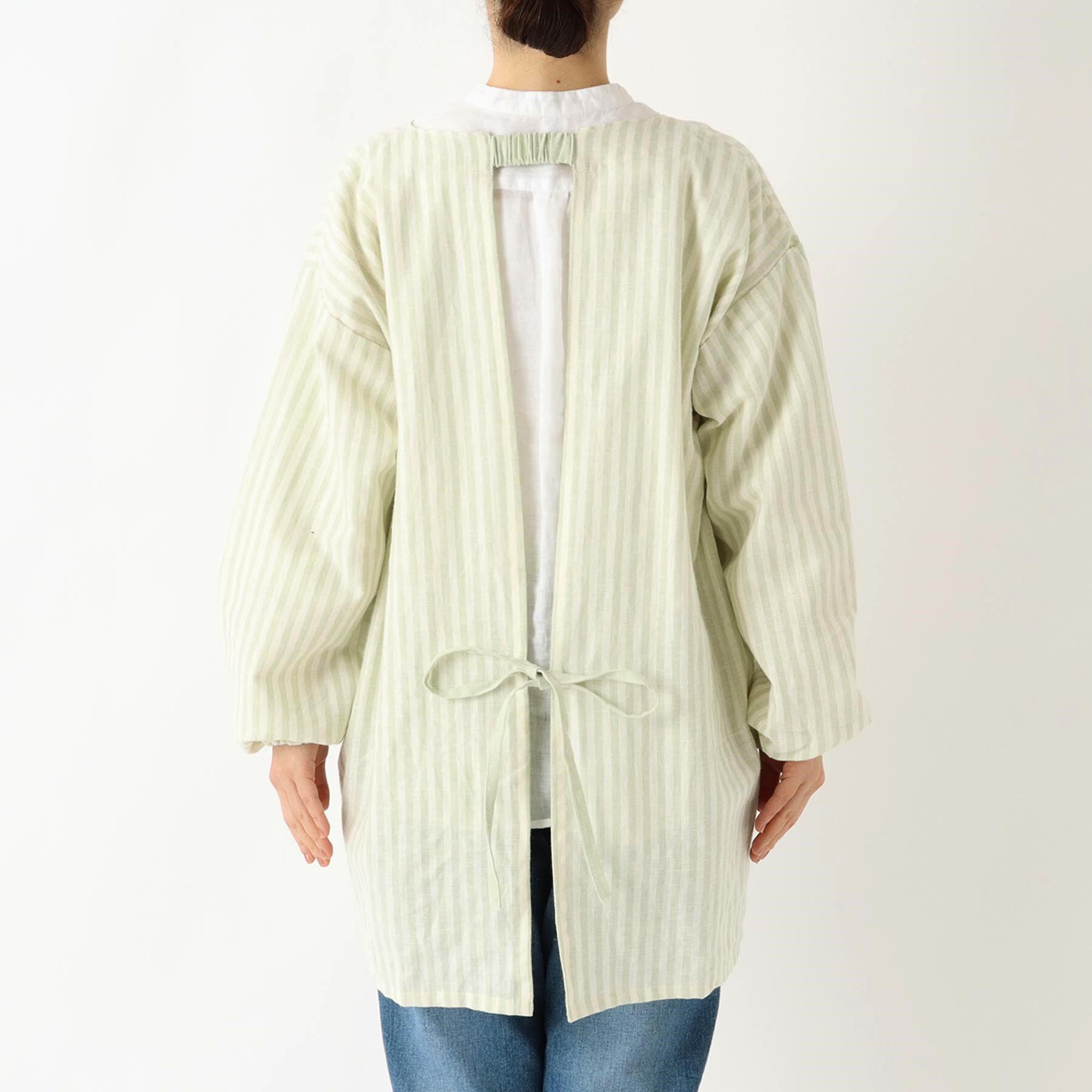 212 KITCHEN STORE「ブロックストライプ リネンコットン スモック LGR ＜212Kオリジナル ＞」|食器・キッチングッズ|