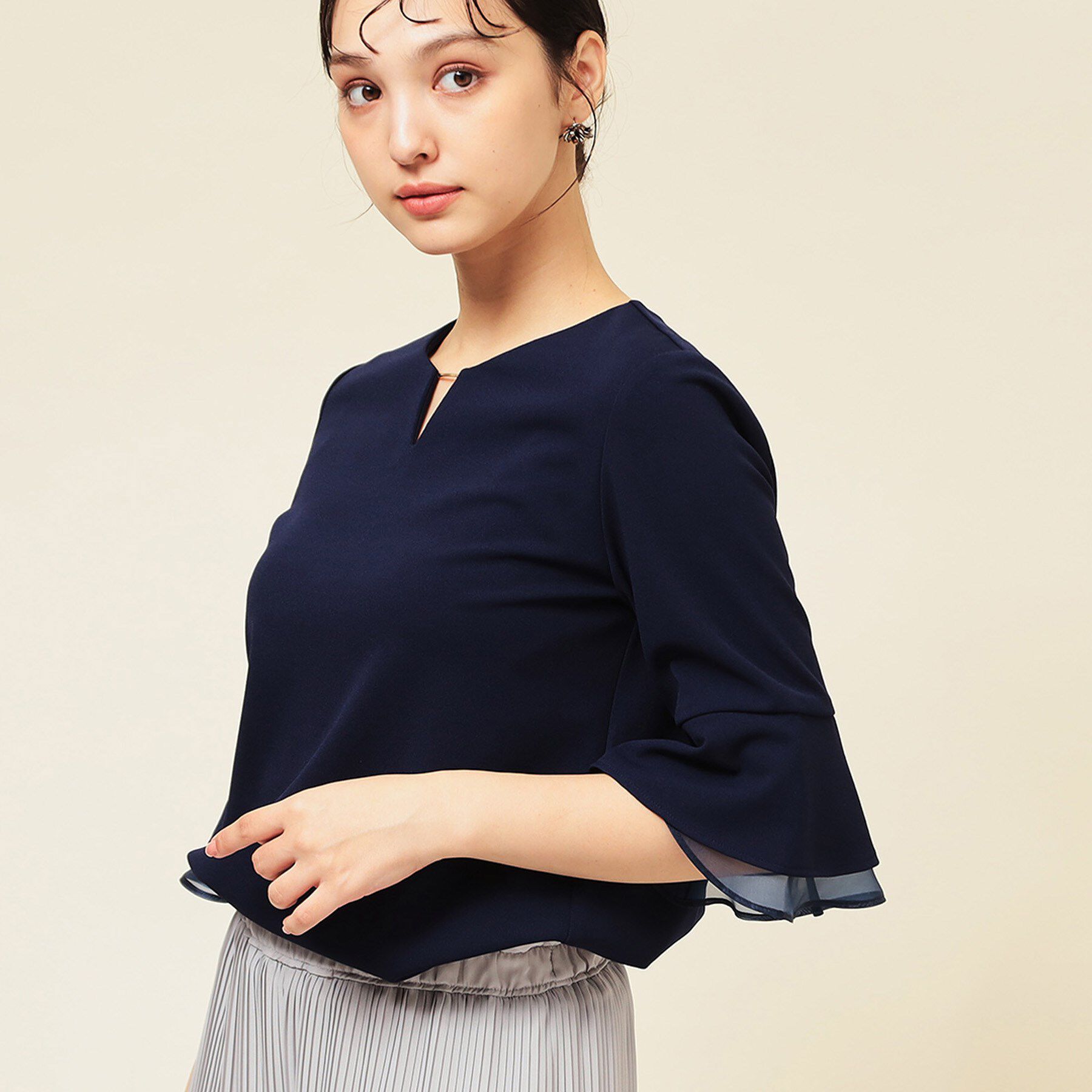 SunaUna「【4色展開／袖ラッフル】プルオーバー」|Tシャツ・カットソー|