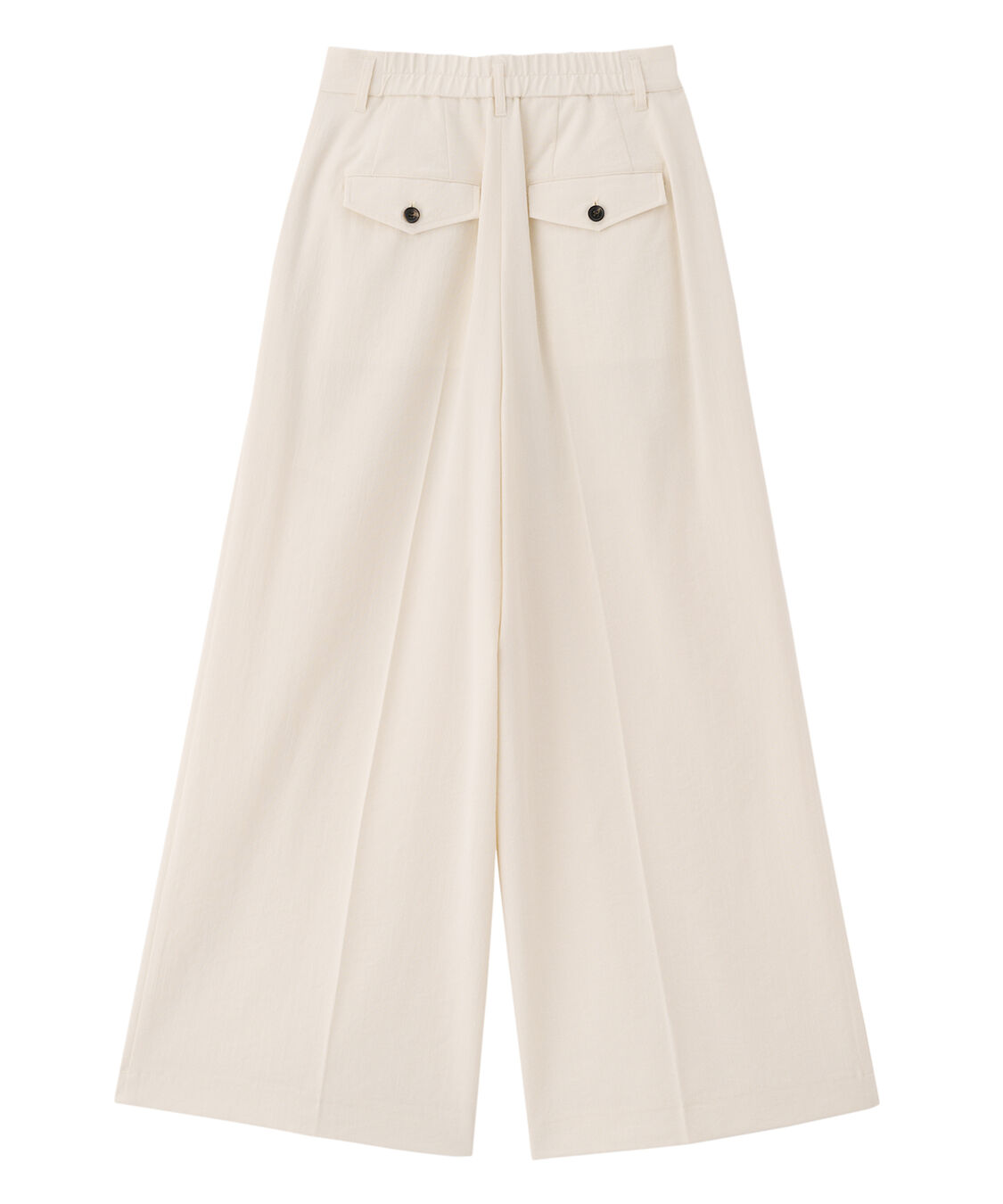 COCO DEAL「リネンライクバックフラップワイドパンツ」|スラックス|