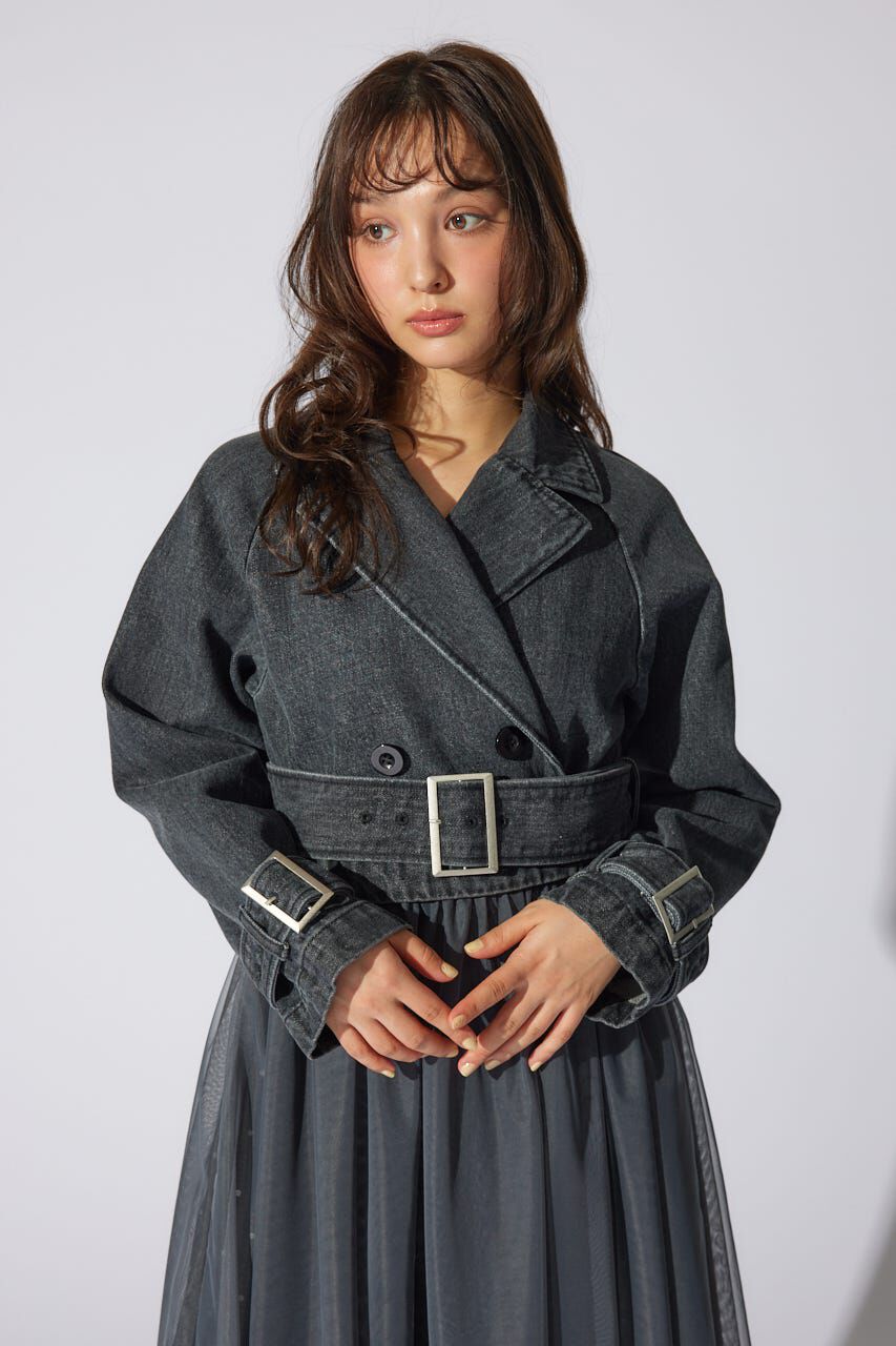 rienda「チュールコンビトレンチコート」|その他|