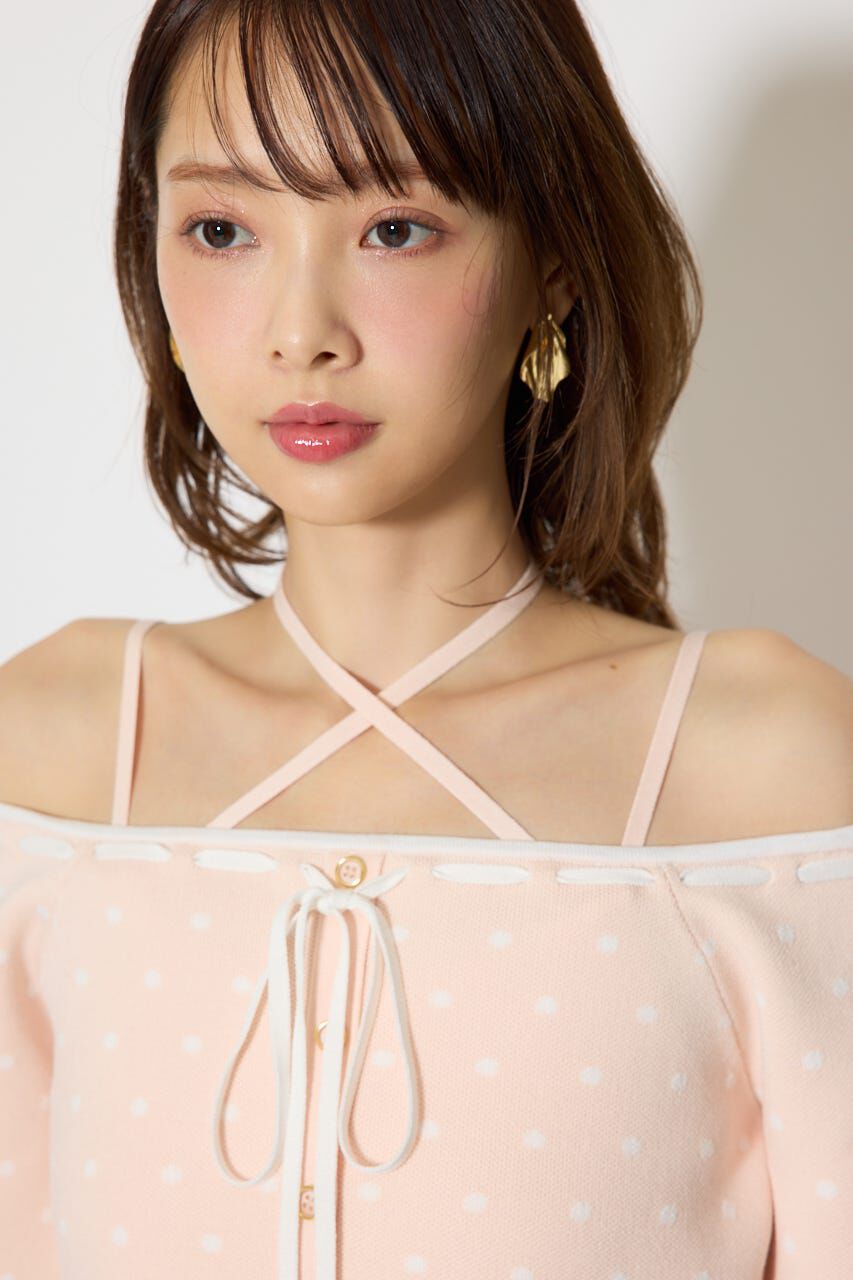 rienda「リボンカーデセットマーメイドニットワンピース」|ワンピース|