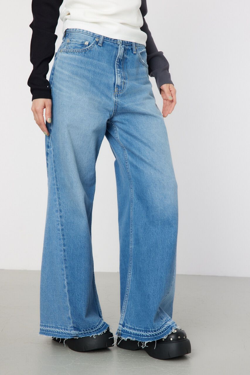 RODEO CROWNS「フレア バギーパンツ」|デニム|