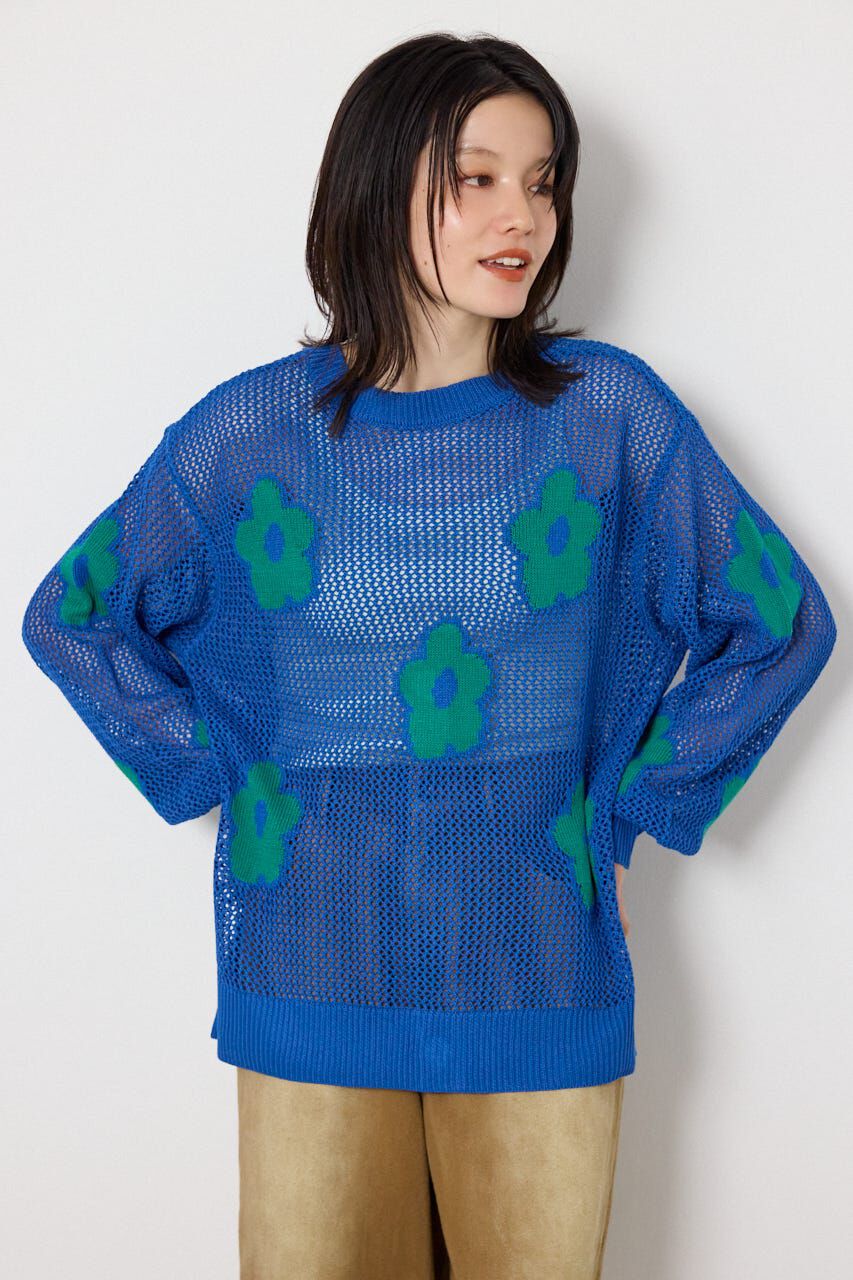 RODEO CROWNS「2WAYフラワーニットトップス」|ニット・セーター|