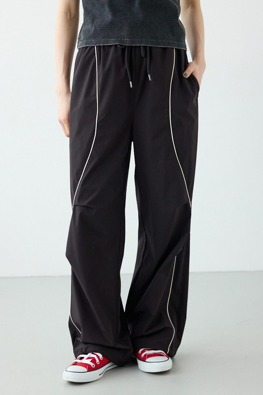 RODEO CROWNS「W/Rパイピングパラシュートパンツ」|その他|BLK