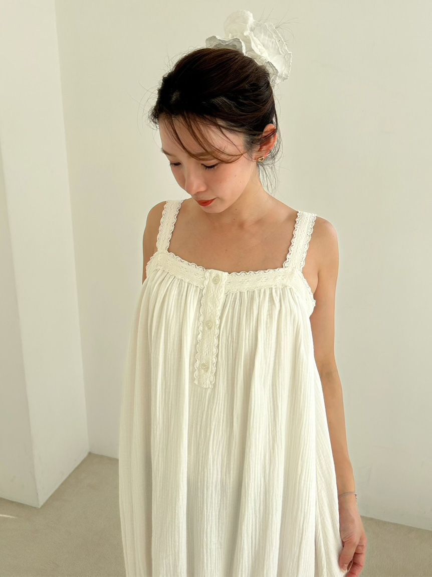 SNIDEL HOME「コットンガーゼマーメイドワンピース」|ルームウェア|