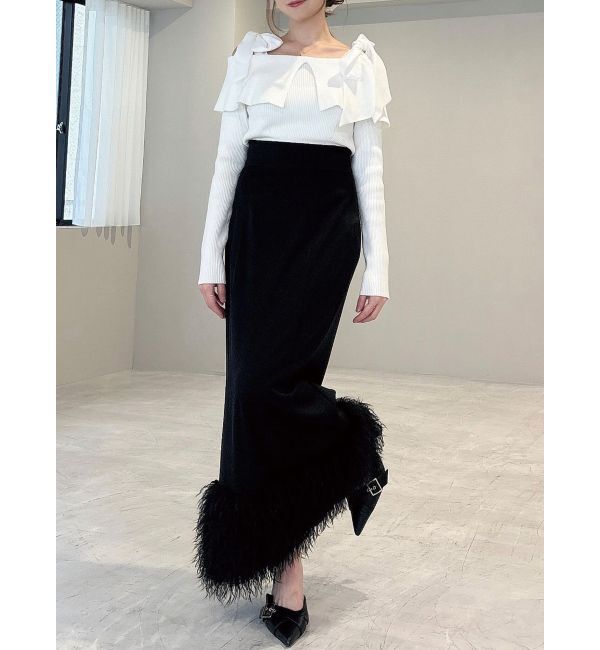 RESEXXY「フェイクファーナロースカート」|スカート|
