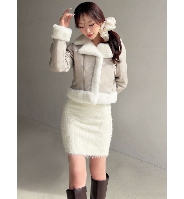 RESEXXY「ヴィンテージライクフェイクファーブルゾン」|ブルゾン・スタジャン|