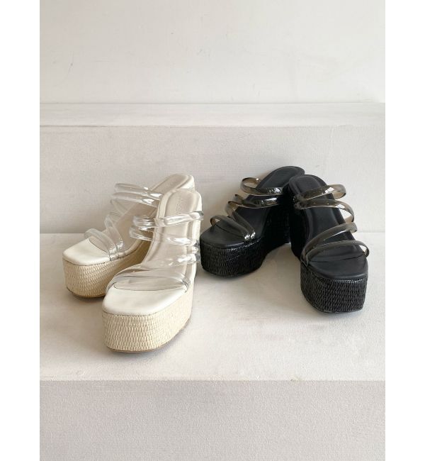 RESEXXY「クリアウェッジサンダル」|サンダル|