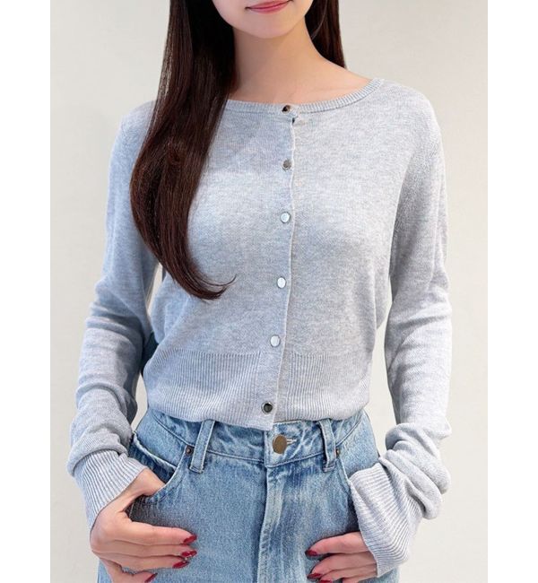 RESEXXY「【UVカット】ベーシックカーディガン」|カーディガン|グレー