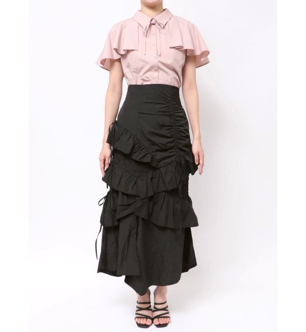 dazzlin「ランダムフリルギャザースカート」|スカート|