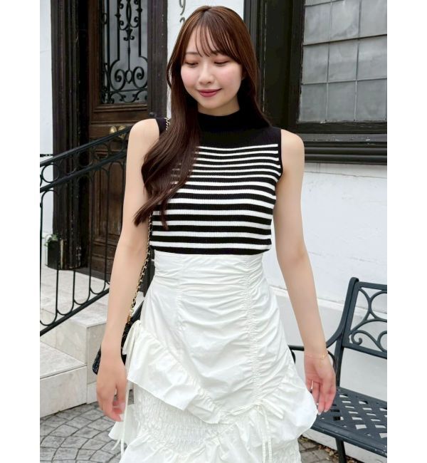 dazzlin「ランダムフリルギャザースカート」|スカート|