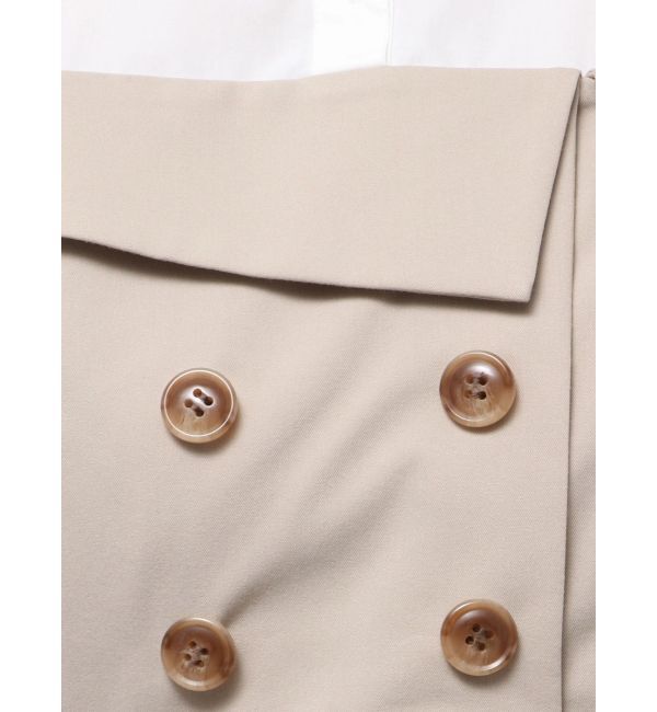 dazzlin「アシメフリルシャツレイヤードトレンチワンピース」|ワンピース|