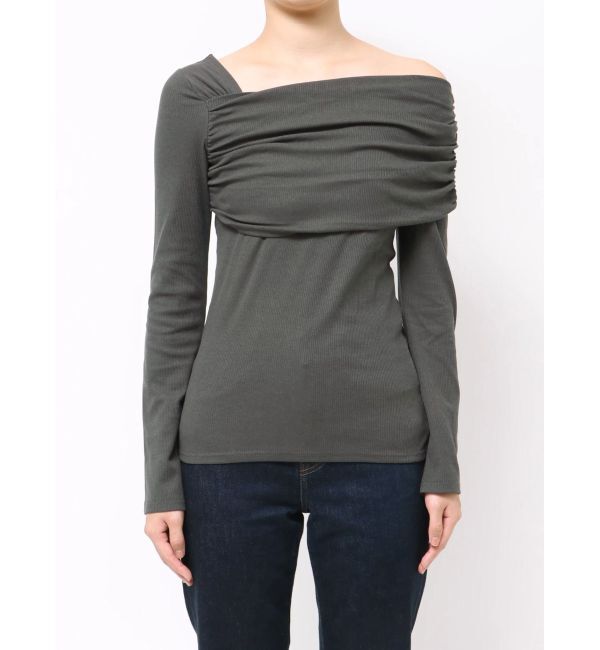 MERCURYDUO「アシメオフショルカットトップス」|Tシャツ・カットソー|