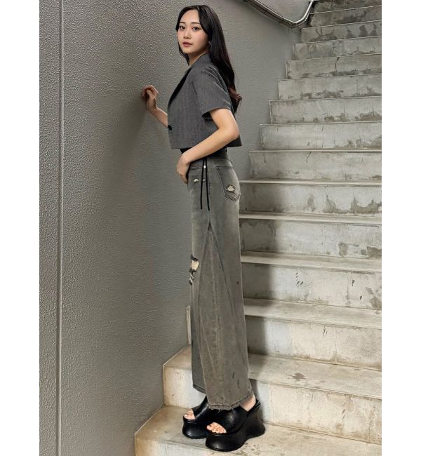 MURUA「メッシュショートシャツジャケット【セットアップ着用可】」|テーラードジャケット|