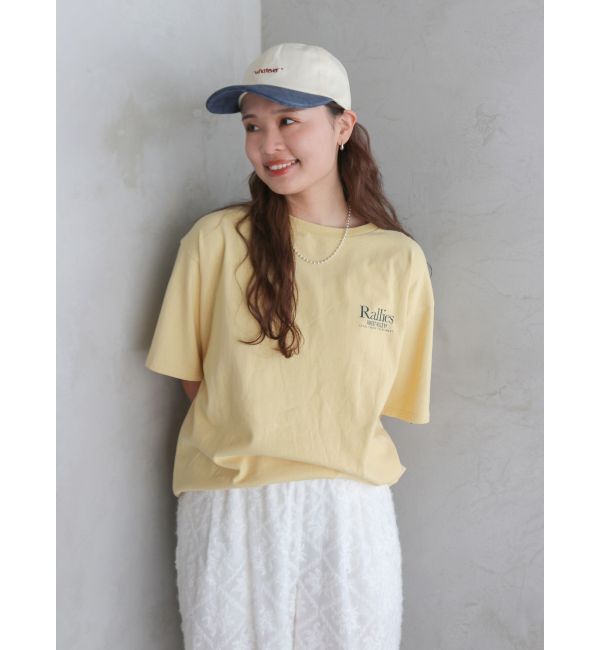 Ungrid「RalliesロゴプリントTee」|Tシャツ・カットソー|