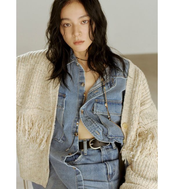 Ungrid「デニムルーズシャツ」|シャツ・ブラウス|ブルー