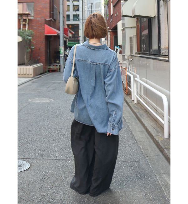 Ungrid「デニムルーズシャツ」|シャツ・ブラウス|
