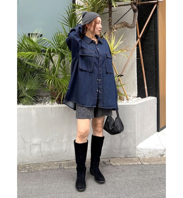 Ungrid「デニムルーズシャツ」|シャツ・ブラウス|