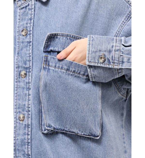 Ungrid「デニムルーズシャツ」|シャツ・ブラウス|