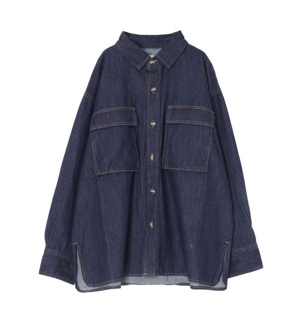 Ungrid「デニムルーズシャツ」|シャツ・ブラウス|