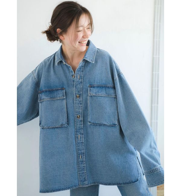 Ungrid「デニムルーズシャツ」|シャツ・ブラウス|