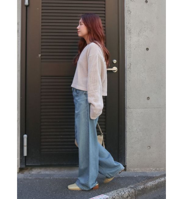 Ungrid「モールダブルフェイスロングスリーブTee」|Tシャツ・カットソー|