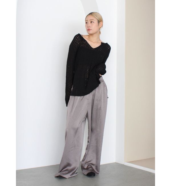 Ungrid「透かし編みルーズニット」|ニット・セーター|