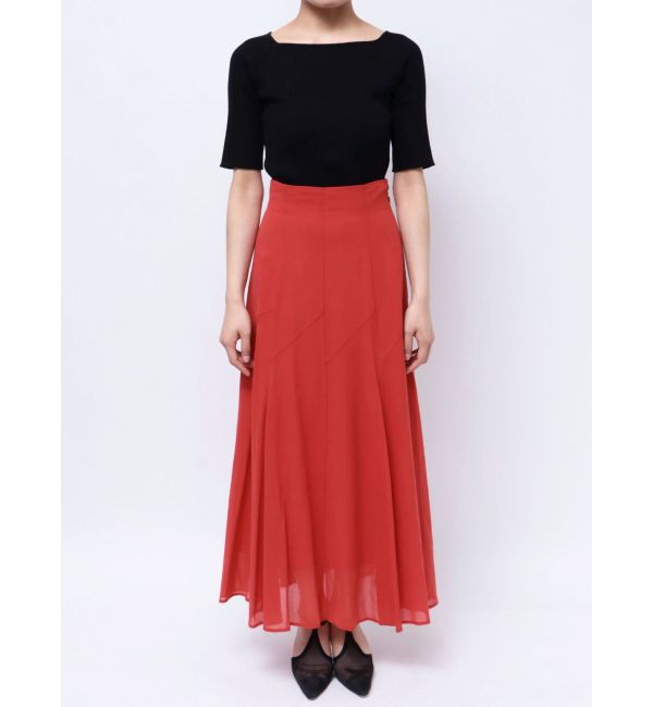 LAGUNAMOON「コットンシフォンフレアスカート」|スカート|