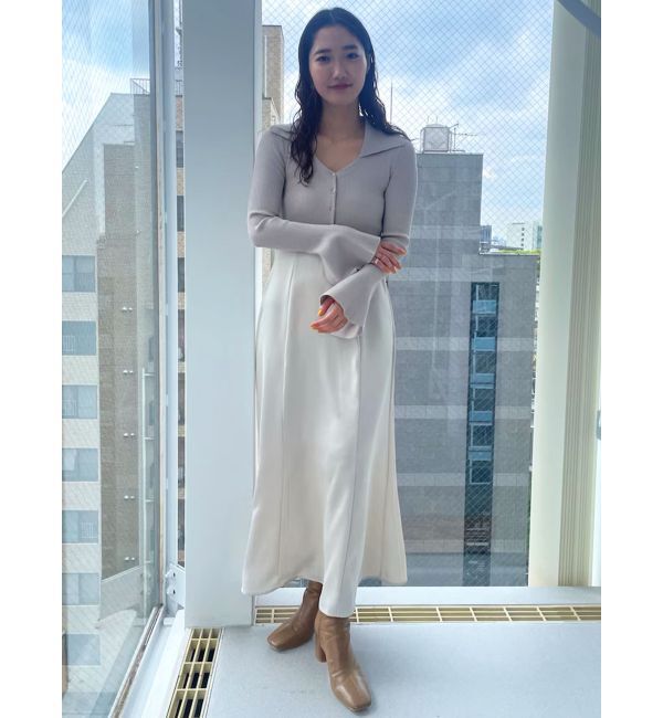 LAGUNAMOON「カラーニットドッキングナローワンピース」|ワンピース|