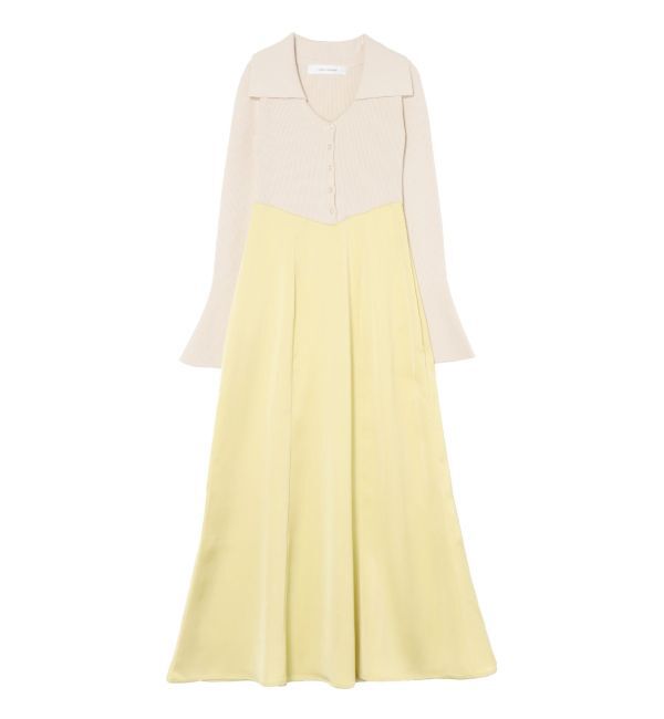 LAGUNAMOON「カラーニットドッキングナローワンピース」|ワンピース|