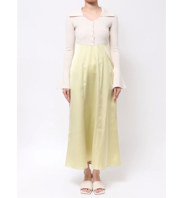 LAGUNAMOON「カラーニットドッキングナローワンピース」|ワンピース|