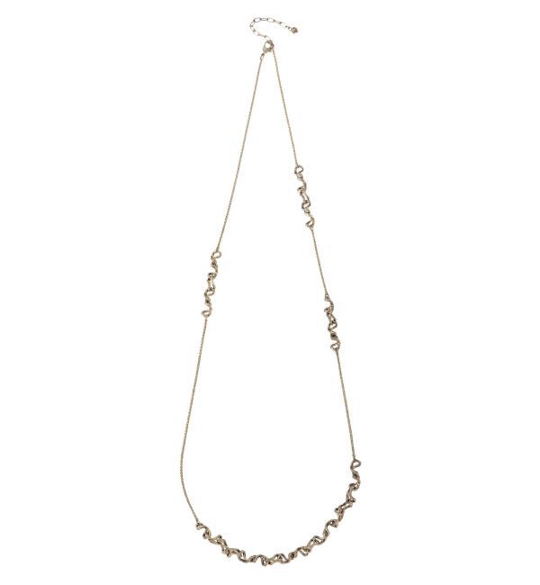 LAGUNAMOON「ツイストチェーンロングネックレス」|ネックレス|ゴールド