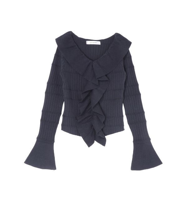 LAGUNAMOON「ラッフルフリルニットプルオーバー」|ニット・セーター|