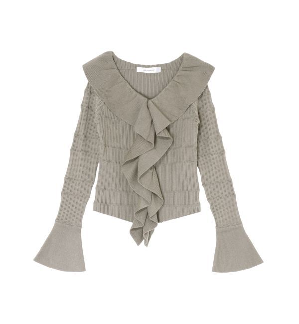 LAGUNAMOON「ラッフルフリルニットプルオーバー」|ニット・セーター|