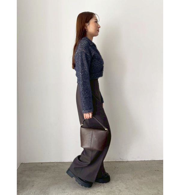 LAGUNAMOON「ヘアリーラメアンサンブル」|カーディガン|