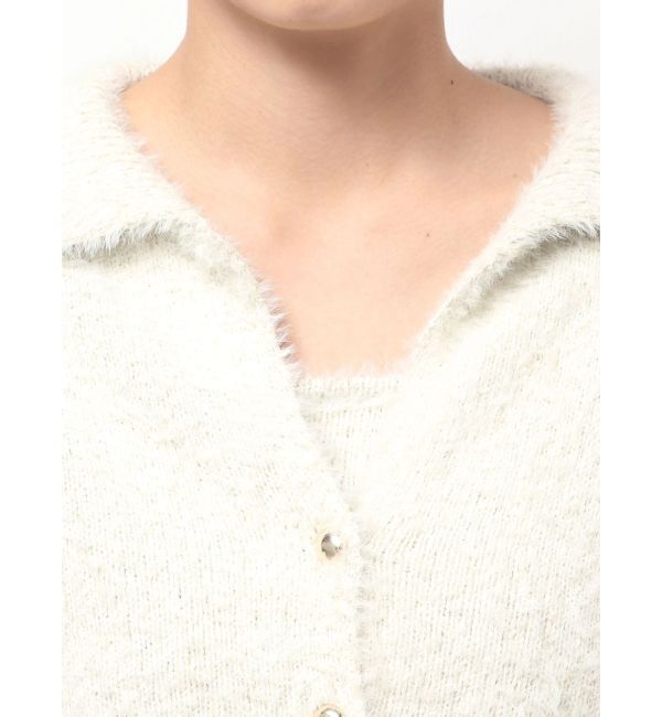 LAGUNAMOON「ヘアリーラメアンサンブル」|カーディガン|