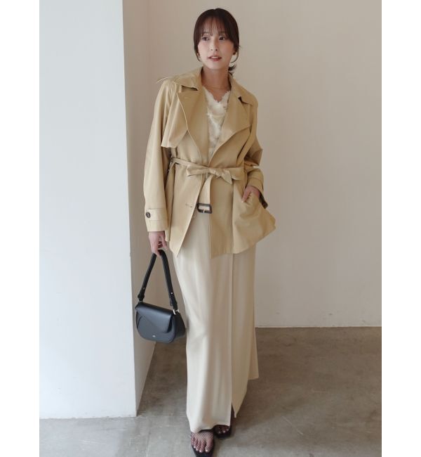 LAGUNAMOON「カットジャガードドレープブラウス」|シャツ・ブラウス|