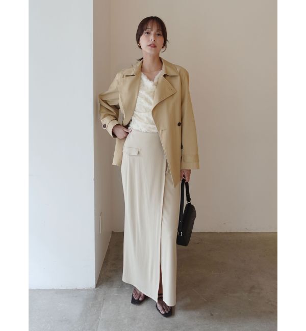 LAGUNAMOON「カットジャガードドレープブラウス」|シャツ・ブラウス|