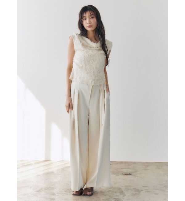 LAGUNAMOON「カットジャガードドレープブラウス」|シャツ・ブラウス|