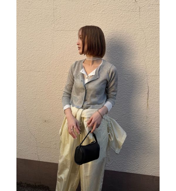 LAGUNAMOON「メタルボタンシアーニットカーディガン」|カーディガン|