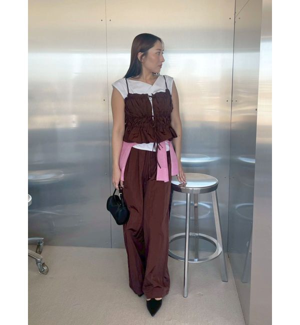 LAGUNAMOON「メタルボタンシアーニットカーディガン」|カーディガン|