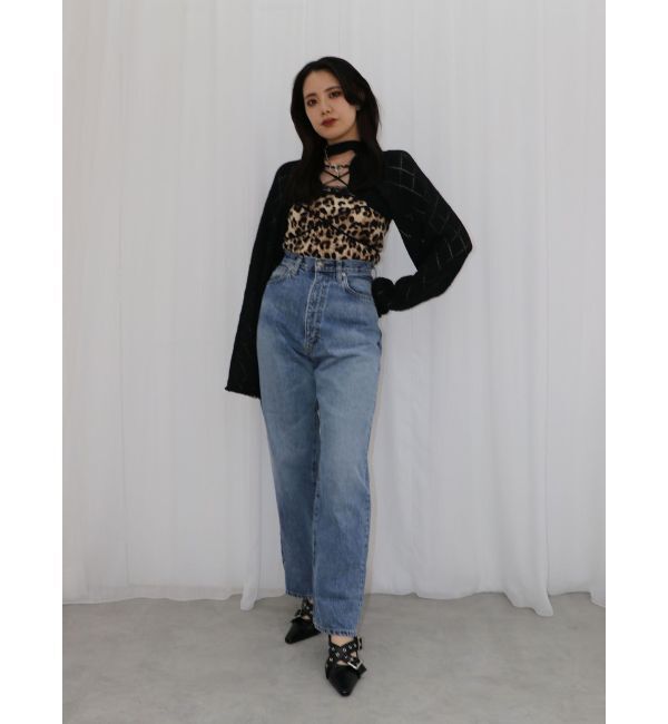 jouetie「2wayレースアップクロップドニット」|ニット・セーター|