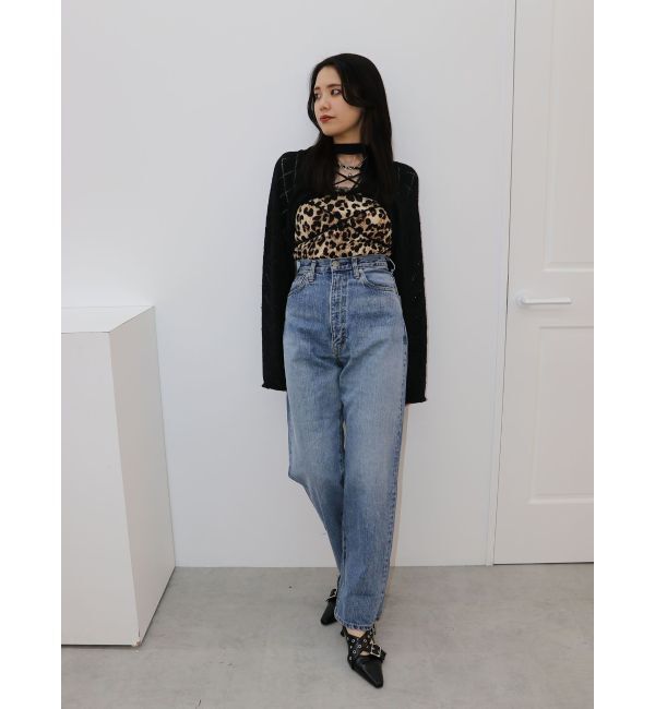 jouetie「2wayレースアップクロップドニット」|ニット・セーター|