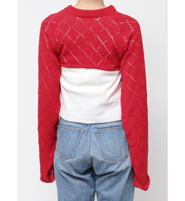 jouetie「2wayレースアップクロップドニット」|ニット・セーター|