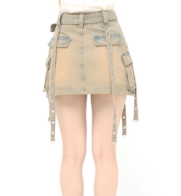 jouetie「ウエスタンバックルベルトスカパン」|デニム|